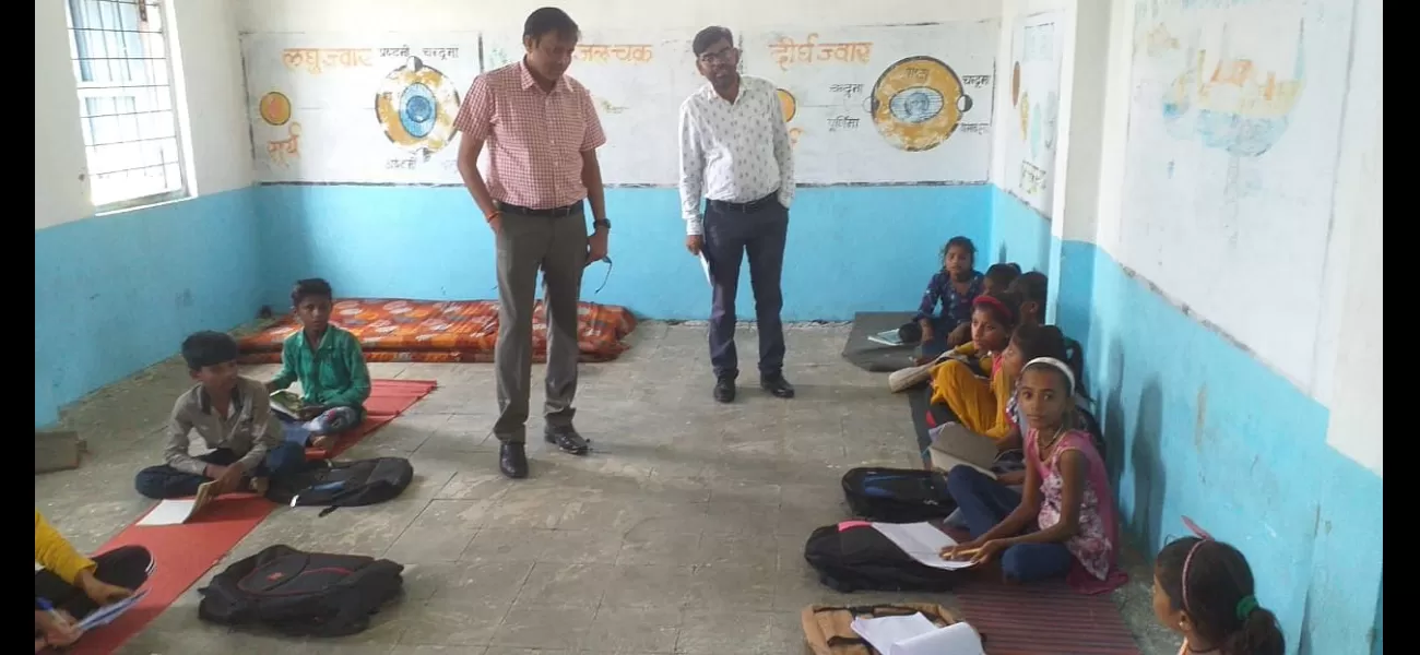 Dist. Panchayat CEO in Madhya Pradesh conducted surprise inspections of schools to assess quality of education.