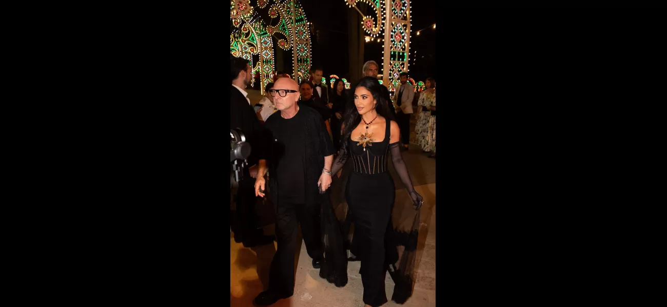 Kim channels Kourtney's black look at Italy party, amidst feud with sister.