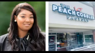 Black mom of 4 youngest owner of Peach Cobbler Factory Franchise, owns two restaurants.