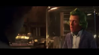 Hugh Grant's transformation into an Oompa Loompa has fans excited as the first trailer drops.
