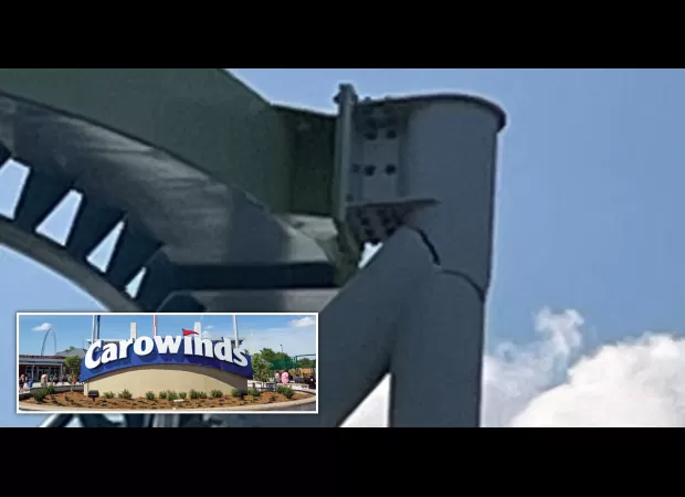 Rollercoaster had a large crack visible days before riders went past it.