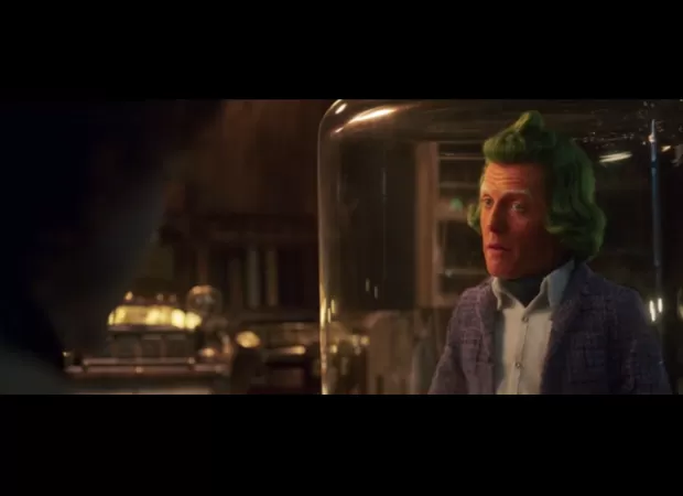 Hugh Grant's transformation into an Oompa Loompa has fans excited as the first trailer drops.