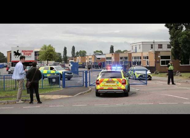 Math teacher stabbed by student in school hallway releases statement to public.