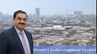Congress accuses BJP of cronyism as Adani Group wins ₹5,000 cr Dharavi redevelopment project.