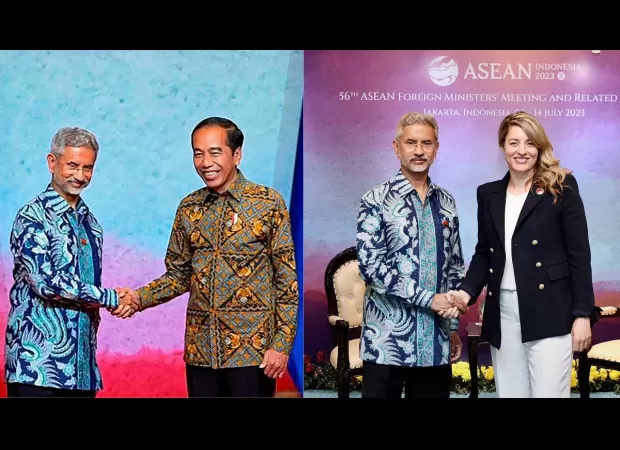 Jaishankar meets Chinese & Canadian officials in Jakarta to discuss border issues & Khalistan movement.