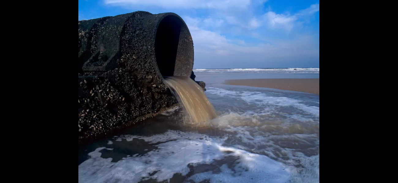 54 UK beaches have a sewage alert issued due to heavy rain.