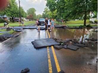 Death toll from Pennsylvania flash floods rises to at least five after missing mum's body is found.