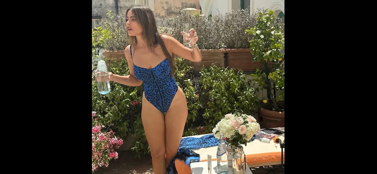 Sofia Vergara, 51, looks gorgeous in animal print swimsuit while enjoying the hot Italian weather.