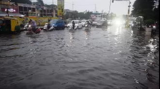 East of Indore gets twice as much rain as the west.