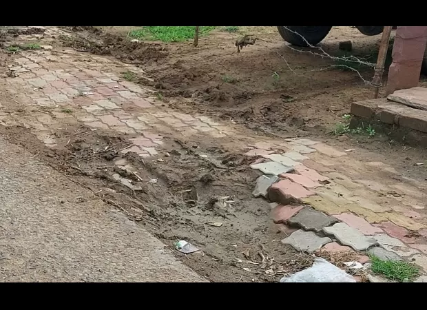 Contractor sent notice for paver blocks peeling off road in Madhya Pradesh.