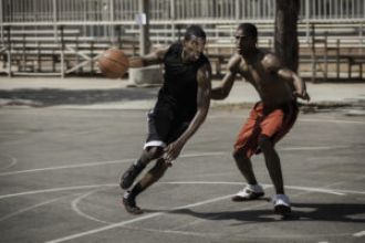 Cleveland park has removed basketball hoops after multiple reports of gun shots.