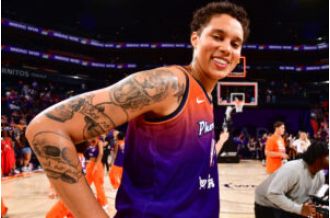 Griner shines in All-Star Game, wowing fans with her play.