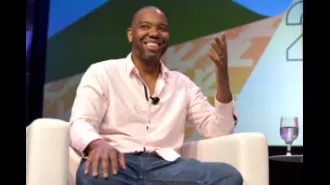 Ta-Nehisi Coates attended a school board meeting to protest his book being banned.