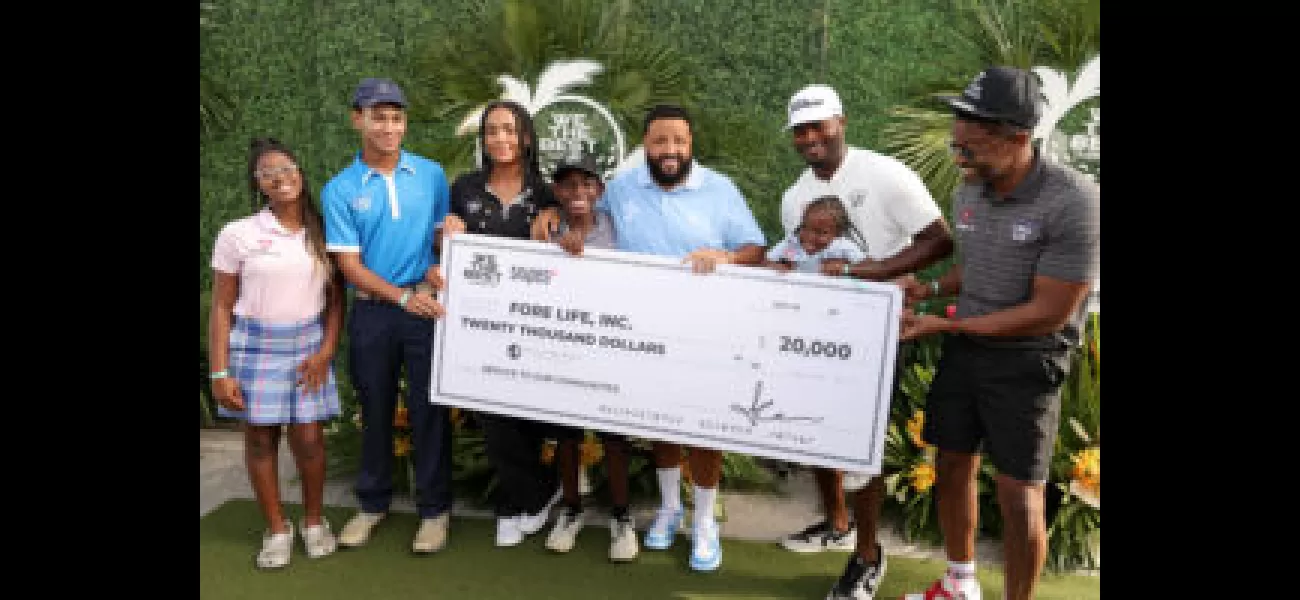 DJ Khaled gave $20K to a kids' charity through a celebrity golf tournament.