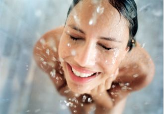 America Ferrera skips showering 