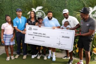 DJ Khaled gave $20K to a kids' charity through a celebrity golf tournament.