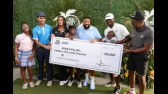 DJ Khaled gave $20K to a kids' charity through a celebrity golf tournament.