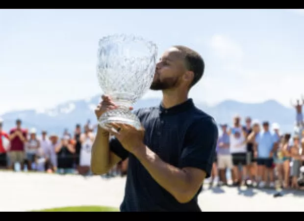 Steph Curry is the first Black celebrity to win the American Century Golf Tournament.