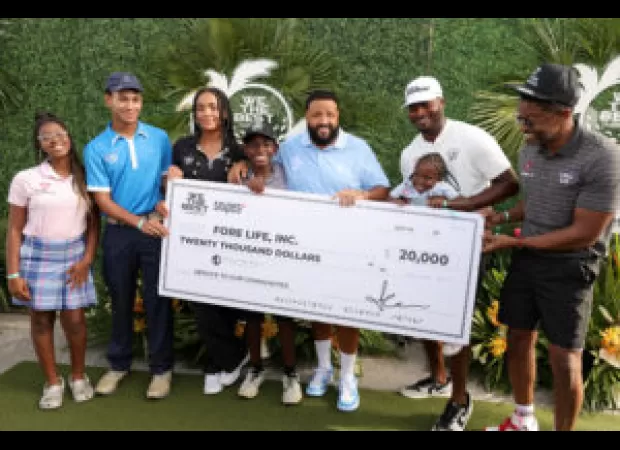 DJ Khaled gave $20K to a kids' charity through a celebrity golf tournament.