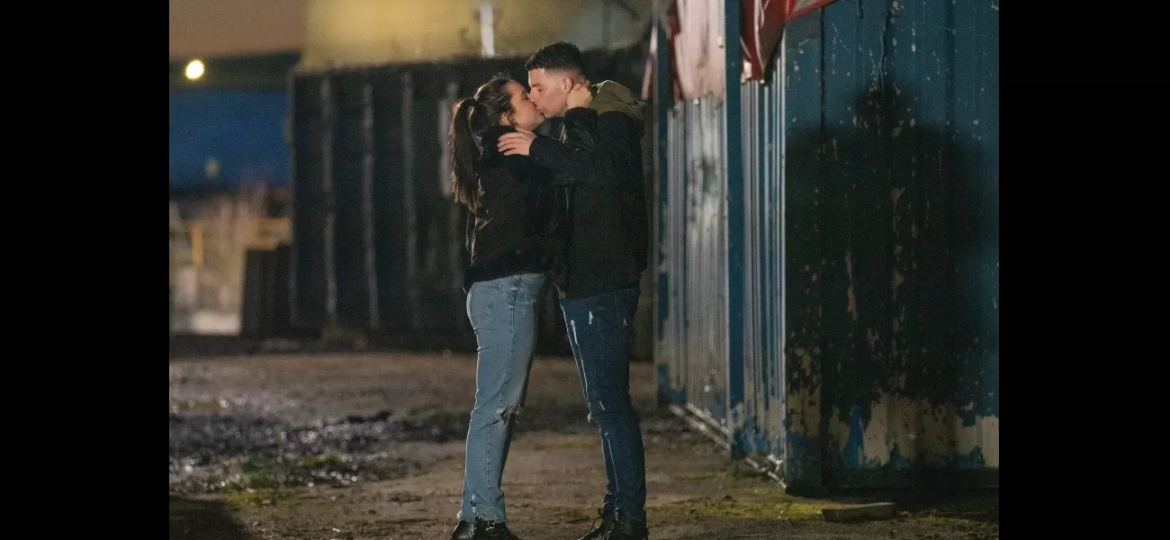 Elle and Jack reunited after going their separate ways on the soap opera Coronation Street.