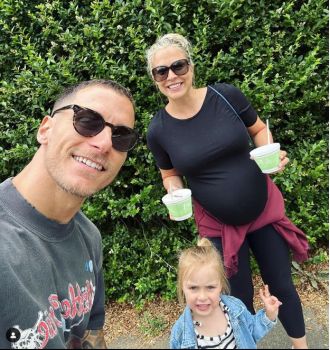 Gemma and Gorka share an adorable photo of their newborn son and reveal his sweet name.