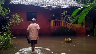 Heavy rains disrupt normal life in Ponda and Dharbandora, Goa.