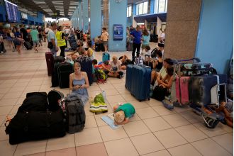 Evacuations ordered in Corfu due to wildfires.