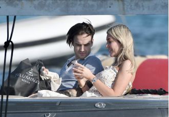 Liam Payne and Kate Cassidy enjoy a romantic getaway in Saint Tropez, showing off Liam's new face tattoo.