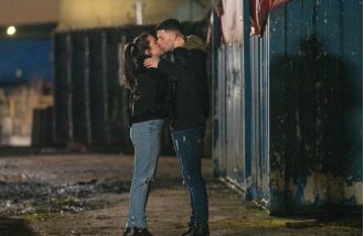 Elle and Jack reunited after going their separate ways on the soap opera Coronation Street.