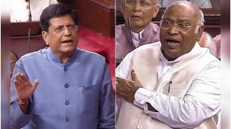Goyal & Kharge traded accusations in Rajya Sabha during debate on Manipur issue.