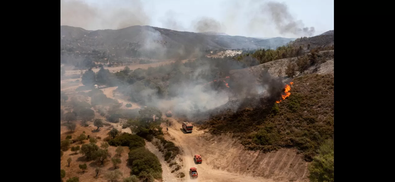Rhodes declares emergency due to widespread wildfires.