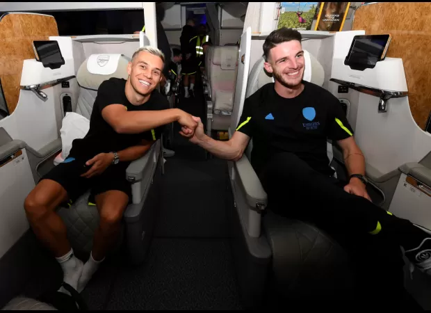 Declan Rice has already developed a connection with an Arsenal teammate on the pitch.