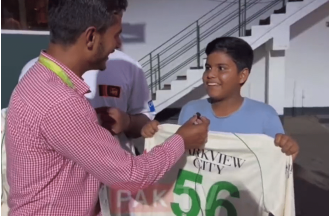 Fan ecstatic after receiving jersey from Babar Azam, declaring no one can touch it.