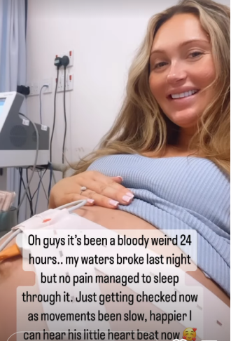 Charlotte's waters broke in her sleep, so she went to the hospital. It's been a wild 24 hours.