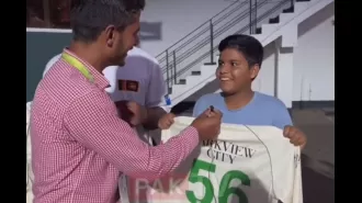 Fan ecstatic after receiving jersey from Babar Azam, declaring no one can touch it.