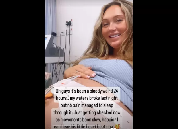 Charlotte's waters broke in her sleep, so she went to the hospital. It's been a wild 24 hours.