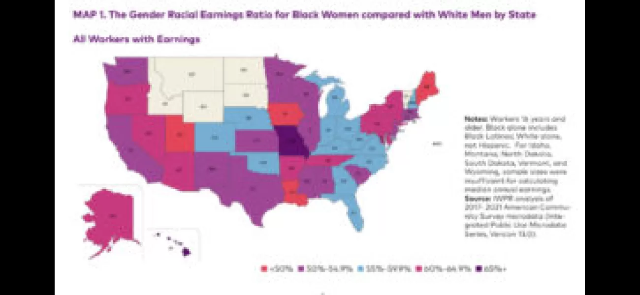 Black women earn $20,702 less than white men annually, per IWPR.