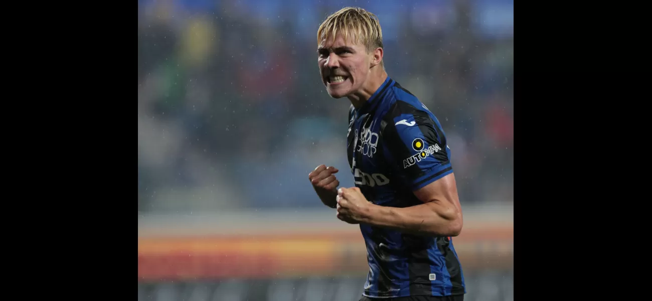 Manchester United to sign Rasmus Hojlund for €70million from Atalanta.