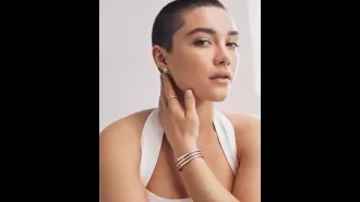 Florence Pugh rocks her buzzcut in Tiffany & Co.'s new campaign, proving she's a real gem.