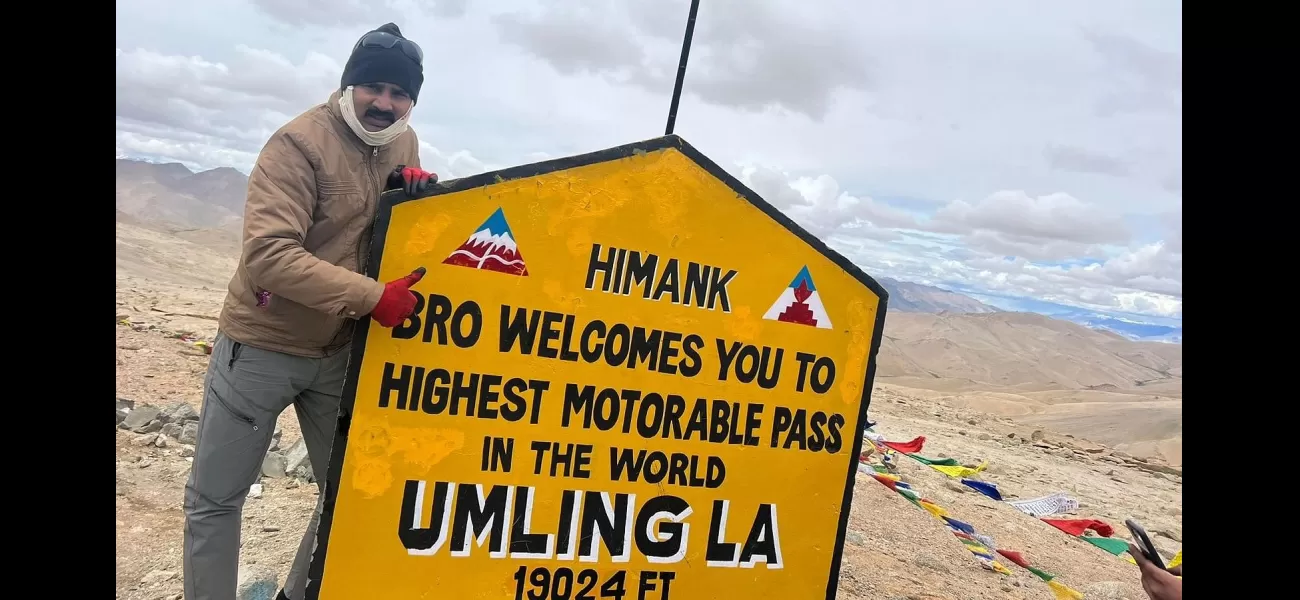 MBVV Inspector pedals to world's highest motorable pass in Ladakh - Khardung La.
