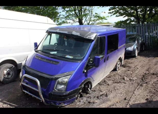 Van driver drove 30 miles on two wheels while intoxicated.