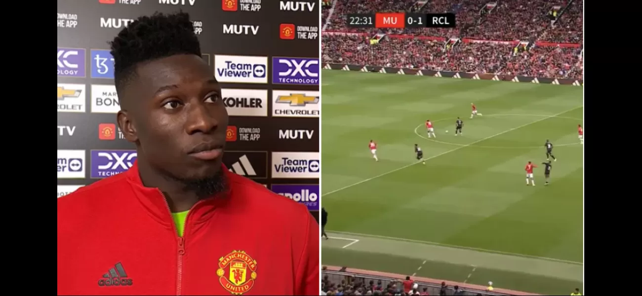 Onana accepts responsibility for allowing goal on his Man Utd debut from halfway line.