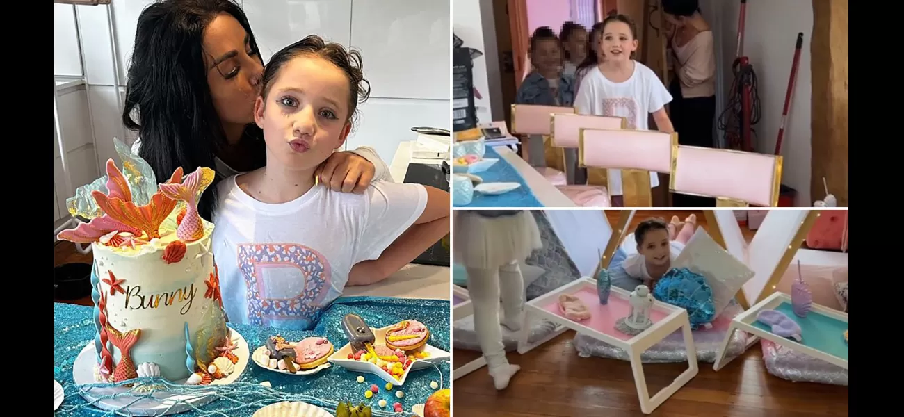 Katie Price created an amazing mermaid-themed birthday celebration for her daughter in only one hour!