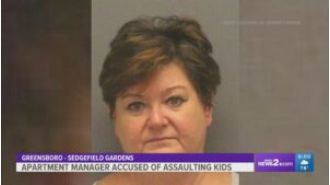 Apartment manager in Greensboro arrested for assaulting children.