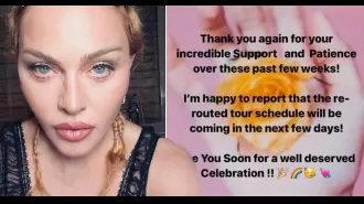 Madonna announces her Celebration tour will continue after recent hospitalisation.