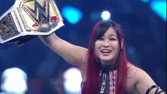 Iyo Sky wins the Women's Championship by cashing in on Bianca Belair at WWE SummerSlam.