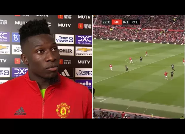 Onana accepts responsibility for allowing goal on his Man Utd debut from halfway line.
