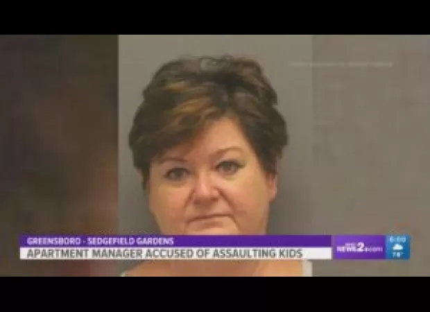 Apartment manager in Greensboro arrested for assaulting children.