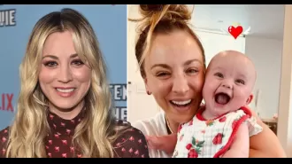 Kaley Cuoco's baby girl is melting hearts with her smiley selfie with her proud mum.