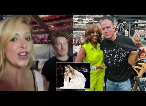 LA leg of Taylor Swift's Eras tour was a star-studded event, with Channing Tatum, Sarah Michelle Gellar, Brie Larson, and Zach Braff in attendance.